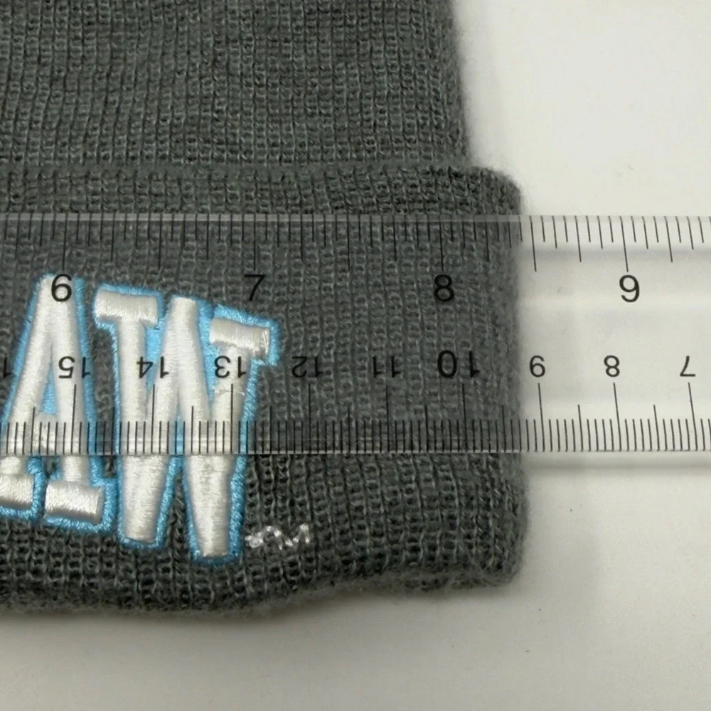 Harry Potter Ravenclaw Beanie Hat Grey Blue Striped Cuffed Knit One Size 2018‎